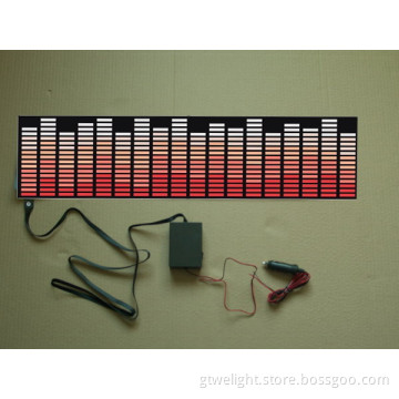 Equalizer Car Sticker Red White (70X16CM)